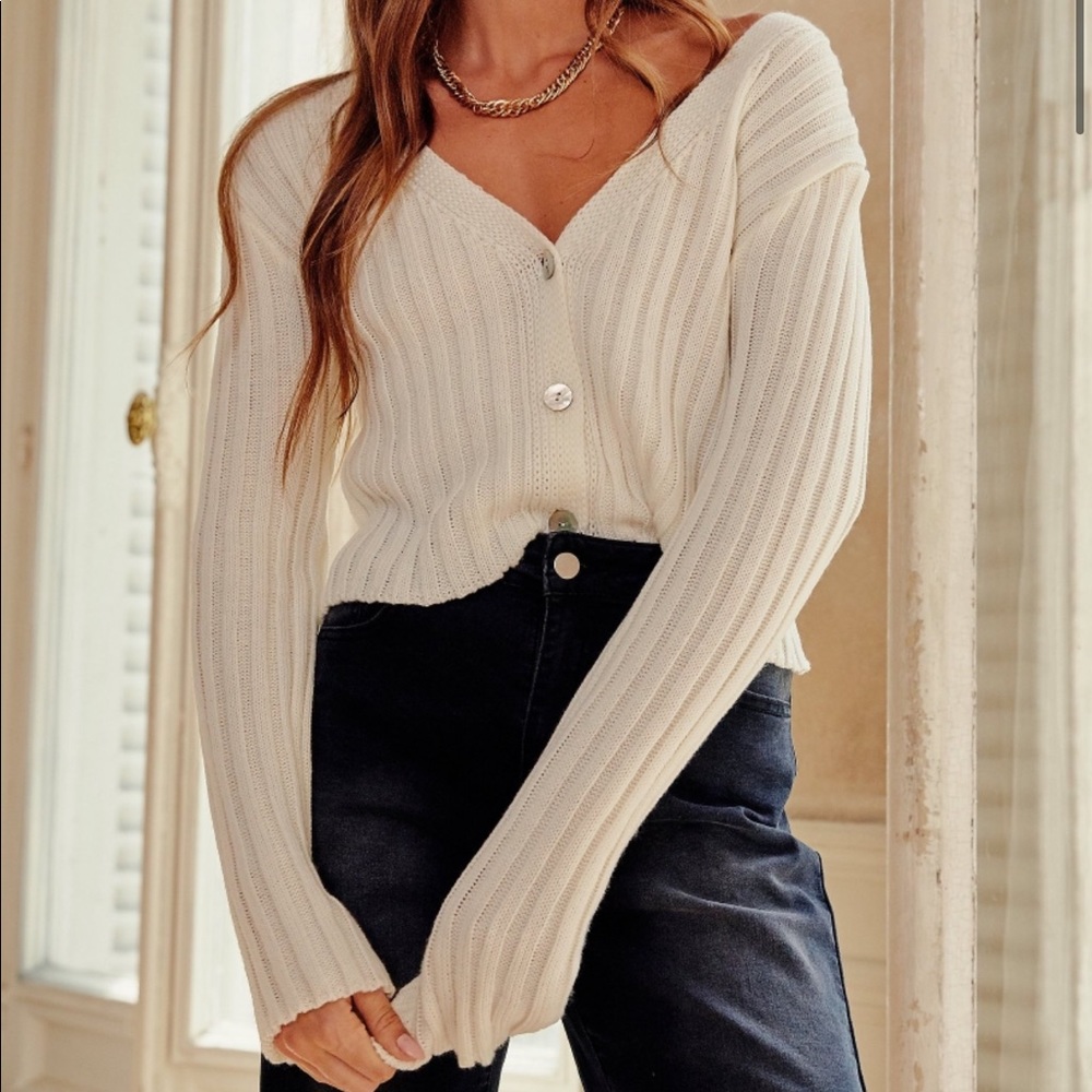 Nasty Gal Cropped Knit Sweater